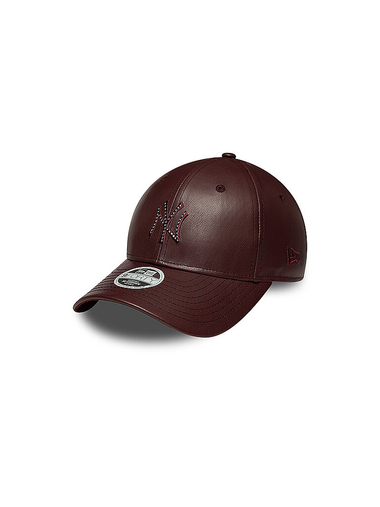 NEW ERA Damen Kappe MLB Diamante PU New York Yankees 9FORTY M-Crown dunkelrot